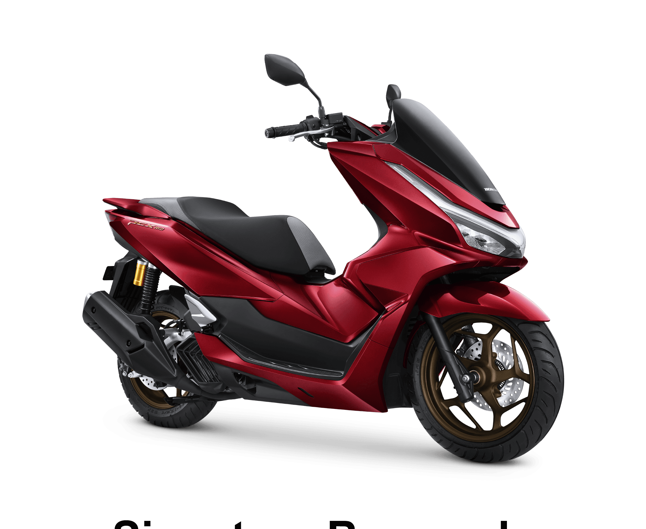 Honda PCX 160 in Burgundy, Signature