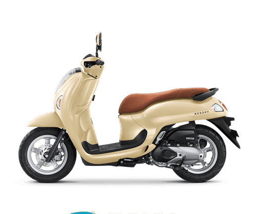 Honda Scoopy in Beige, Stylish