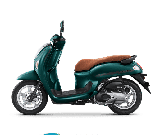 Honda Scoopy in Green, Stylish