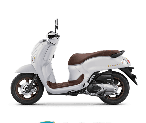 Honda Scoopy in White, Prestige