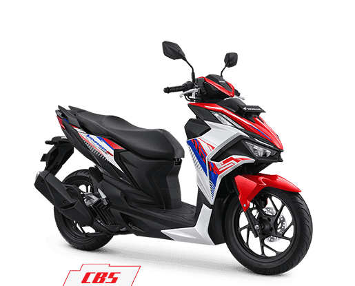 Honda Vario 160 in Glossy White Red, Vario Evo 160
