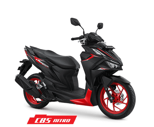 Honda Vario 160 in Matte Black Red, Nitro
