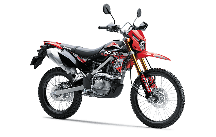 Kawasaki KLX 150 in FIRECRACKER RED, KLX150 BF SE