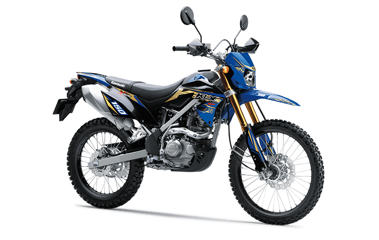 Kawasaki KLX 150 in ORIENTAL BLUE, KLX150 BF SE