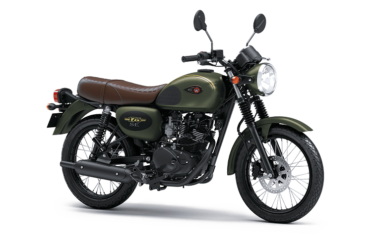 Kawasaki W175 in Metallic Matte Covert Green, W175 SE