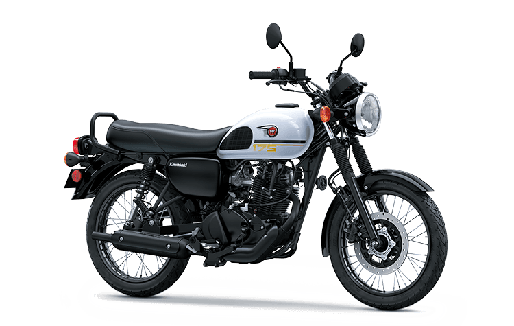 Kawasaki W175 in Pearl Stardust White, W175