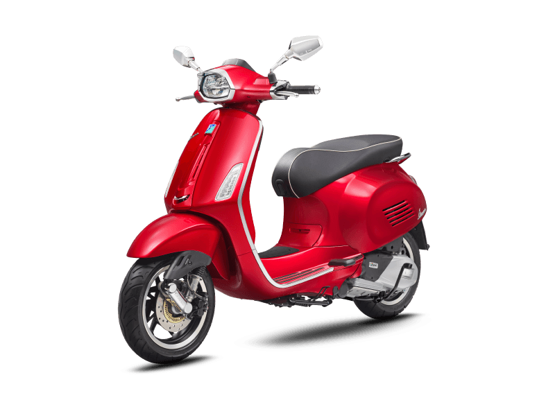 vespa sprint in Red Scarlatto, for rent in Bali