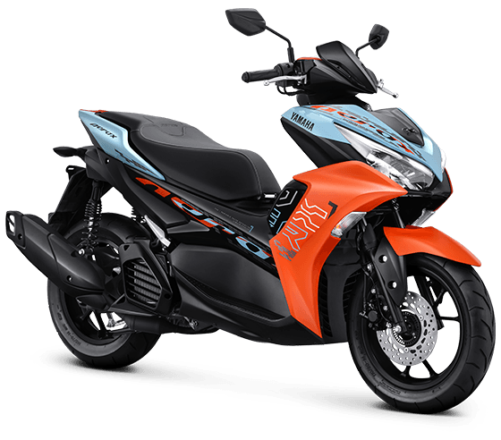 Yamaha Aerox in Dull Blue Orange, Standard