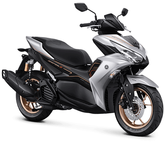 Yamaha Aerox in Prestige Silver, Connected/ABS