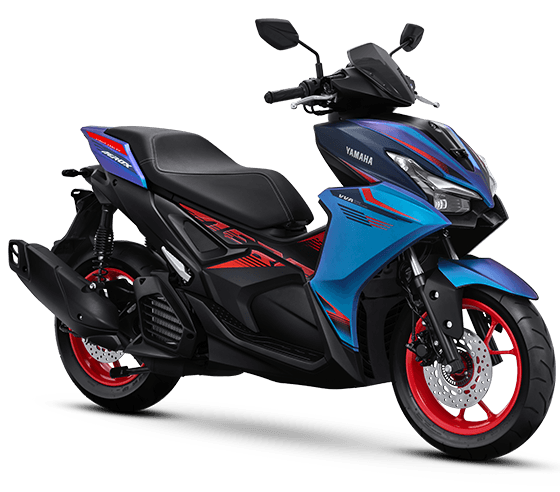 Yamaha Aerox in Matte Blue Red, Cybercity