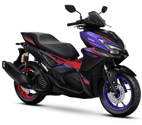 Yamaha Aerox in Matte Purple Black, CyberCity ABS