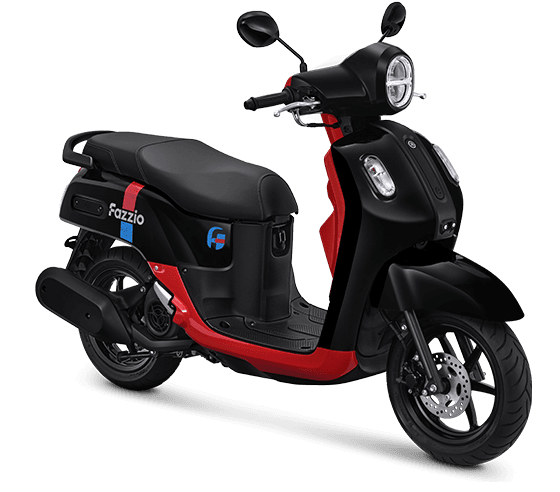 Yamaha Fazzio in Black Red, Hybrid