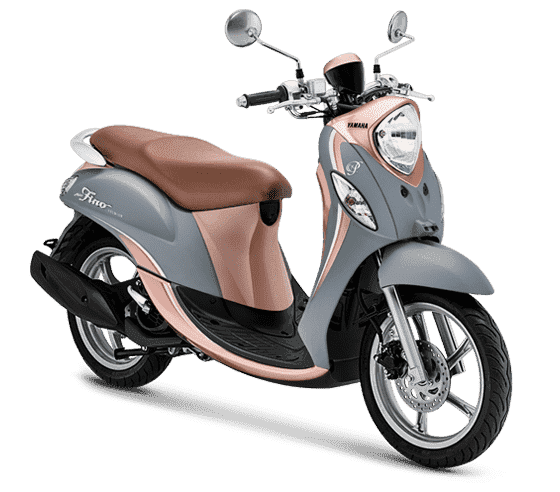 Yamaha Fino in Creamy Grey, Premium
