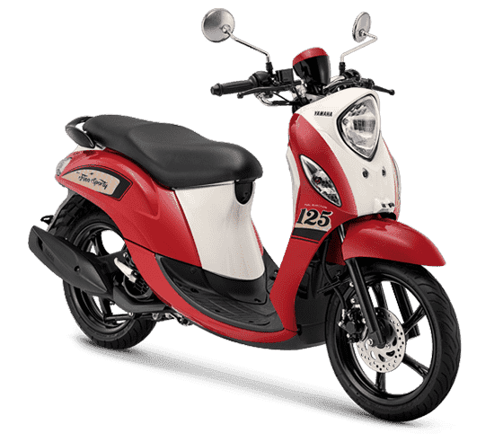 Yamaha Fino in Vintage Red, Sporty