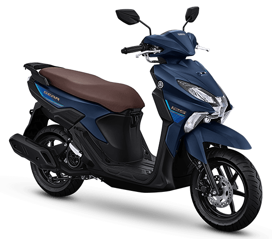 Yamaha Gear 125 in Matte Blue, Hybrid Smart