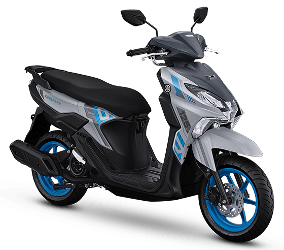 Yamaha Gear 125 in Solid Blue, Hybrid Solid