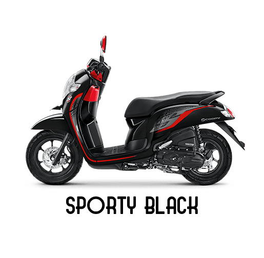 Honda Scoopy in Sporty Black, Scoopy eSP