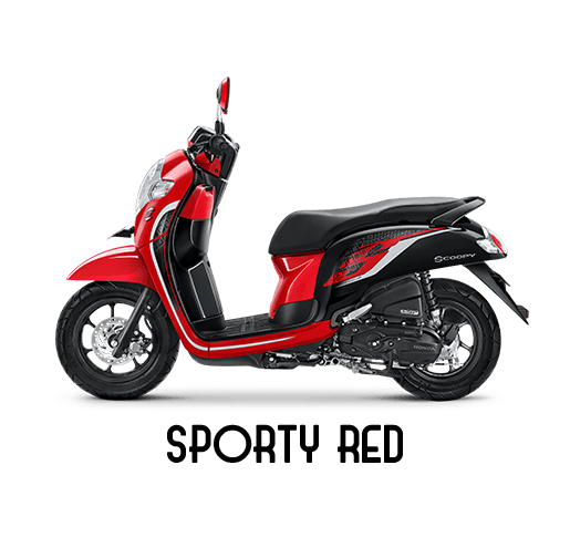 Honda Scoopy in Sporty Red, Scoopy eSP