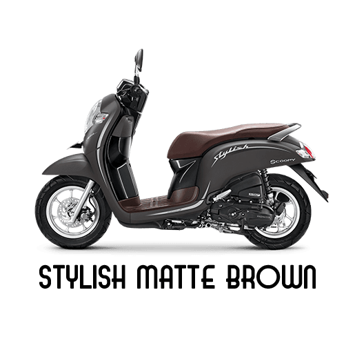 Honda Scoopy in Stylish Matte Brown, Scoopy eSP